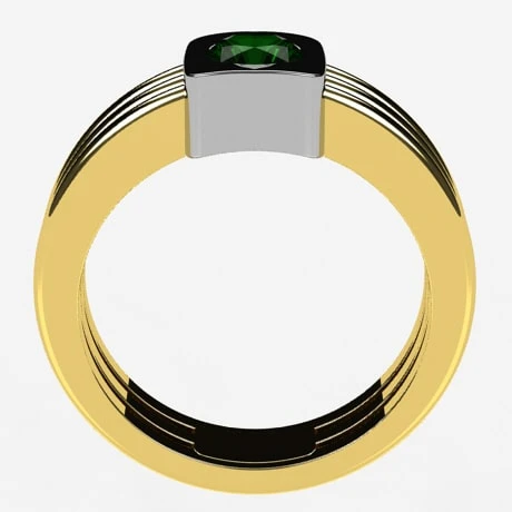 Chevalière Émeraude En Or 19 Chevalière Émeraude En Or – Image 17