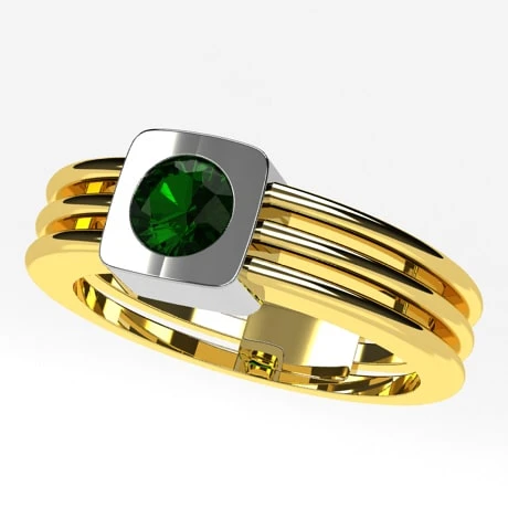 Chevalière Émeraude En Or 20 Chevalière Émeraude En Or – Image 18