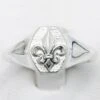 Bague Fleur De Lys Homme -Vivalatina Boutiqe chevaliere fleur de lys homme argent 1