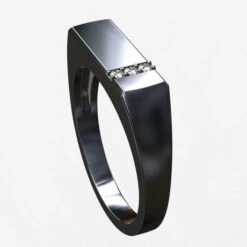 Chevalière Or Noir Rectangulaire Pour Homme 14 Chevalière Or Noir Rectangulaire Pour Homme -Vivalatina Boutiqe chevaliere or noir 3