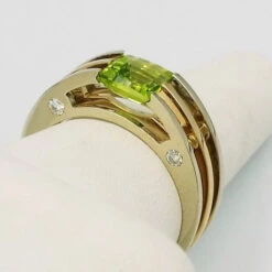 Chevalière Avec Pierre Verte De Péridot 17 Chevalière Avec Pierre Verte De Péridot -Vivalatina Boutiqe chevaliere pierre verte peridot 9