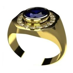 Chevalière Gros Saphir Bleu Oval 18 Chevalière Gros Saphir Bleu Oval -Vivalatina Boutiqe chevaliere saphir pour homme or jaune 18 carats 5 Copy min