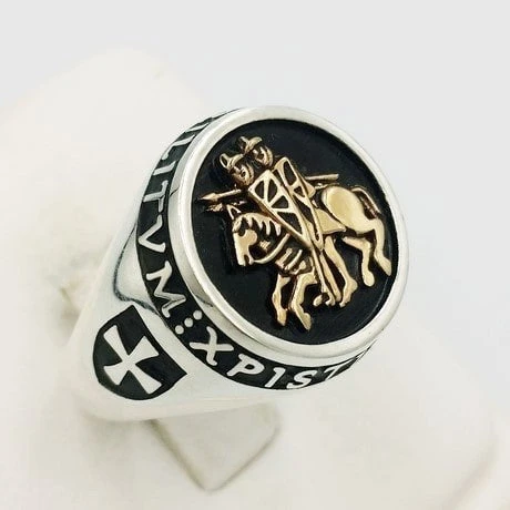 Chevalière Templier En Or 20 Chevalière Templier En Or – Image 18