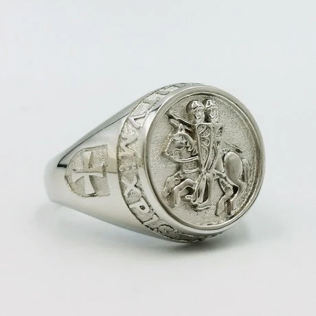 Chevalière Templier En Or 12 Chevalière Templier En Or – Image 10