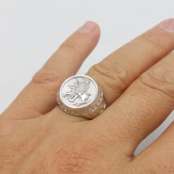 Chevalière Templier En Or 32 Chevalière Templier En Or -Vivalatina Boutiqe chevaliere templier or blanc 4