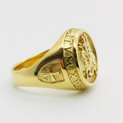 Chevalière Templier En Or 8 Chevalière Templier En Or – Image 6