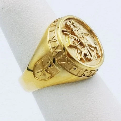 Chevalière Templier En Or 15 Chevalière Templier En Or – Image 13