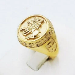 Chevalière Templier En Or 23 Chevalière Templier En Or -Vivalatina Boutiqe chevaliere templier or jaune 3