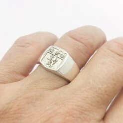 Chevalière Tonneau -Vivalatina Boutiqe chevaliere tonneau lyon argent 3