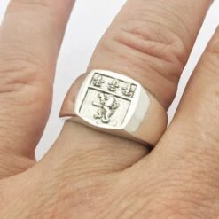 Chevalière Tonneau -Vivalatina Boutiqe chevaliere tonneau lyon argent 4