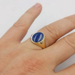Chevalière Lapis Lazuli Pour Homme