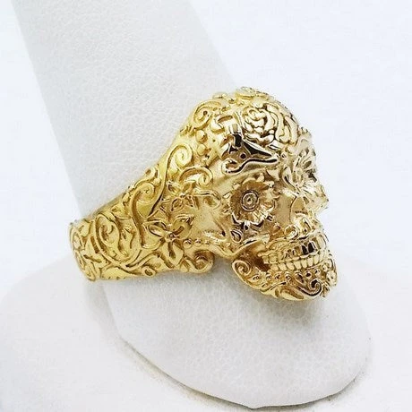 Bague Tête De Mort En Or 8 Bague Tête De Mort En Or – Image 6