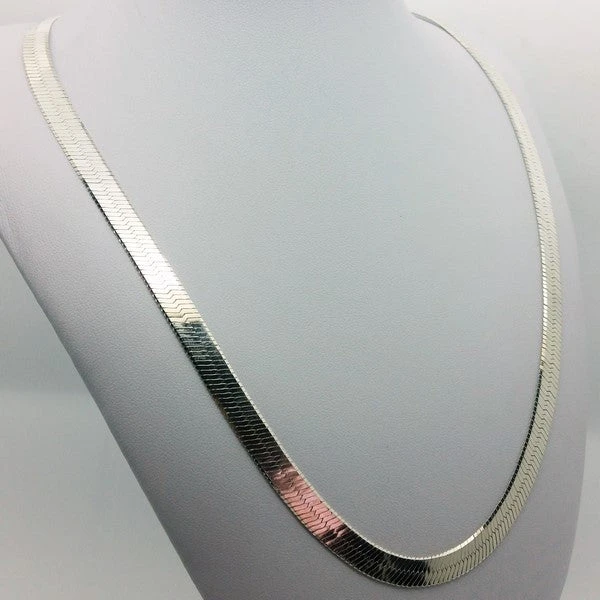 Collier à Maille Plate En Argent 3 Collier à Maille Plate En Argent