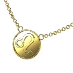 Collier Signe Astrologique En Or -Vivalatina Boutiqe collier signe astrologique lion or 2