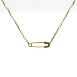 Collier Épingle à Nourrice -Vivalatina Boutiqe collierepingleanourriceorjaune18carats 1