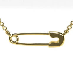Collier Épingle à Nourrice -Vivalatina Boutiqe collierepingleanourriceorjaune18carats 4