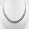 Collier Maille Anglaise En Argent Massif Avec Fermoir Ceinture -Vivalatina Boutiqe colliermaillegourmetteanglaiseenargent 1