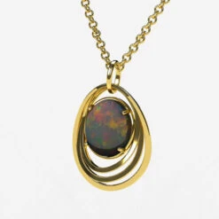 Collier Opale En Or -Vivalatina Boutiqe collieropaleorjaune18carats2