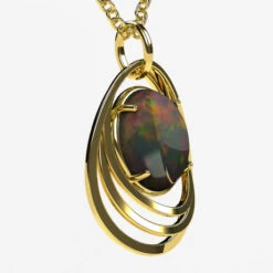 Collier Opale En Or -Vivalatina Boutiqe collieropaleorjaune18carats3