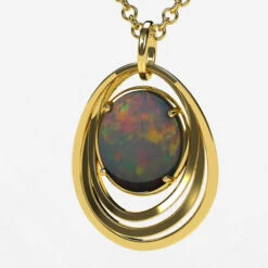 Collier Opale En Or -Vivalatina Boutiqe collieropaleorjaune18carats4