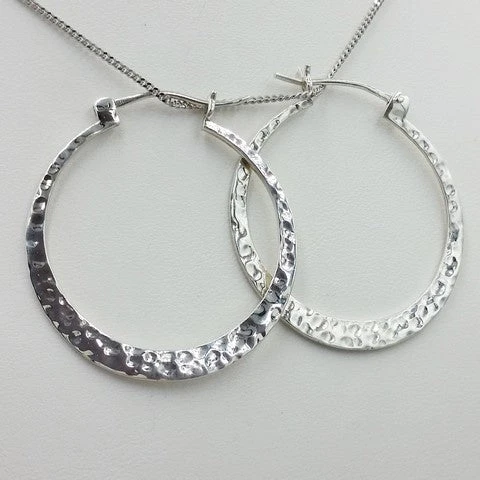 Créoles 30 Mm Or Martelé 6 Créoles 30 Mm Or Martelé – Image 4