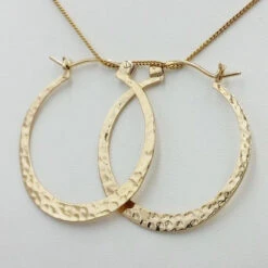 Créoles 30 Mm Or Martelé 13 Créoles 30 Mm Or Martelé -Vivalatina Boutiqe creoles 30 mm or jaune 18k martele 3