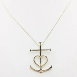 Croix Camarguaise En Or 18 Carats -Vivalatina Boutiqe croix camarguaise or jaune 2