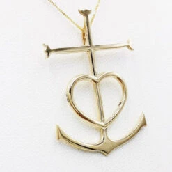 Croix Camarguaise En Or 18 Carats -Vivalatina Boutiqe croix camarguaise or jaune 3