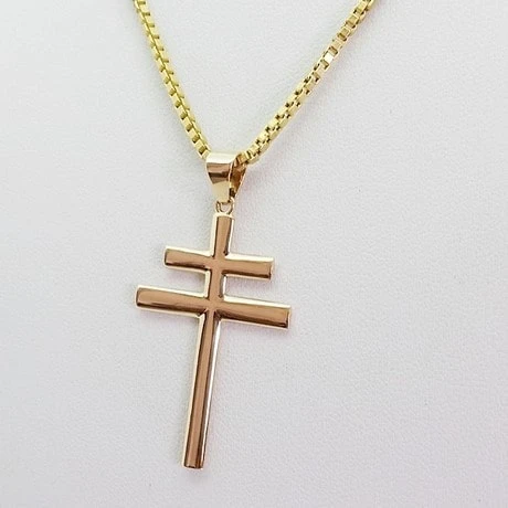 Pendentif Croix De Lorraine En Or 4 Pendentif Croix De Lorraine En Or – Image 2