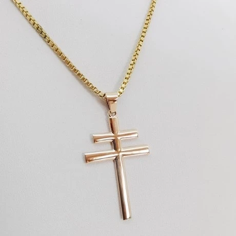 Pendentif Croix De Lorraine En Or 15 Pendentif Croix De Lorraine En Or – Image 13