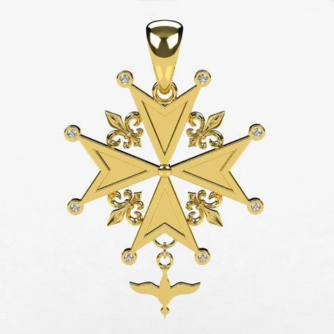 Croix Huguenote En Or 7 Croix Huguenote En Or – Image 5