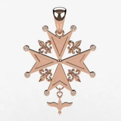 Croix Huguenote En Or 27 Croix Huguenote En Or -Vivalatina Boutiqe croix huguenote or rose 18 carats Copy