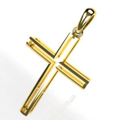 Croix De Baptême En Or -Vivalatina Boutiqe croixdebaptemeorjaune18carats 1