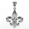 Pendentif Fleur De Lys Argent -Vivalatina Boutiqe fleur de lis pendant gold 11