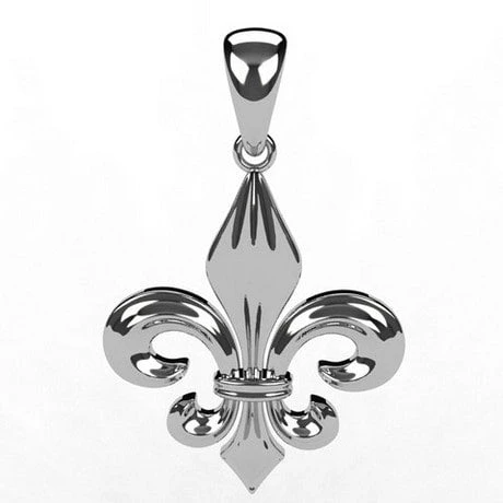 Pendentif Fleur De Lys Argent 3 Pendentif Fleur De Lys Argent