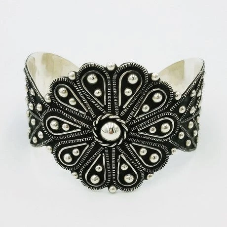 Bracelet Mexicain Manchette Fleur 4 Bracelet Mexicain Manchette Fleur – Image 3