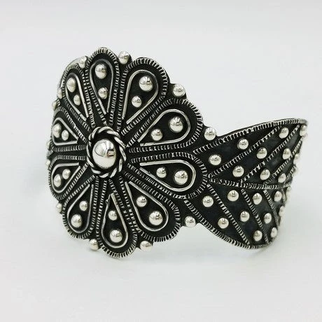 Bracelet Mexicain Manchette Fleur 5 Bracelet Mexicain Manchette Fleur – Image 4