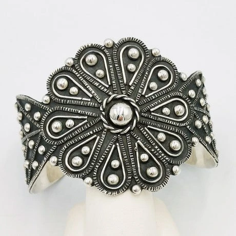 Bracelet Mexicain Manchette Fleur 6 Bracelet Mexicain Manchette Fleur – Image 5