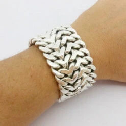 Gros Bracelet Argent Pour Femme -Vivalatina Boutiqe grosbraceletargent 5 Copy