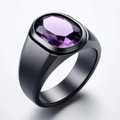 Grosse Bague Amethyste
