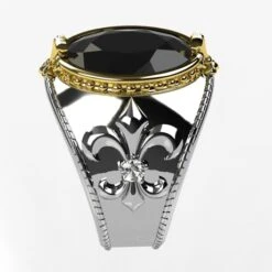 Grosse Chevalière Pour Homme Or & Diamants -Vivalatina Boutiqe grosse chevaliere homme 5