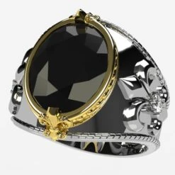 Grosse Chevalière Pour Homme Or & Diamants -Vivalatina Boutiqe grosse chevaliere homme 6