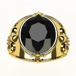 Grosse Chevalière Pour Homme Or & Diamants -Vivalatina Boutiqe grosse chevaliere onyx or jaune homme 6