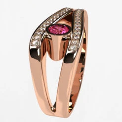 Grosse Bague Or Pour Femme -Vivalatina Boutiqe grossebaguefemmeorrose18carats4
