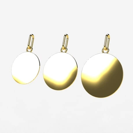 Médaille En Or 18 Carats à Graver 4 Médaille En Or 18 Carats à Graver – Image 2