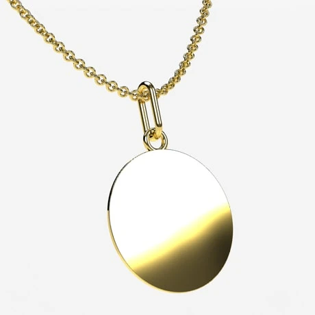 Médaille En Or 18 Carats à Graver 3 Médaille En Or 18 Carats à Graver