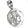 Médaille Antique Chouette Athénienne -Vivalatina Boutiqe medaillegrecqueorblanc18carats2
