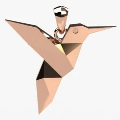 Collier & Pendentif Colibri En Or -Vivalatina Boutiqe pendentif colibri or 9