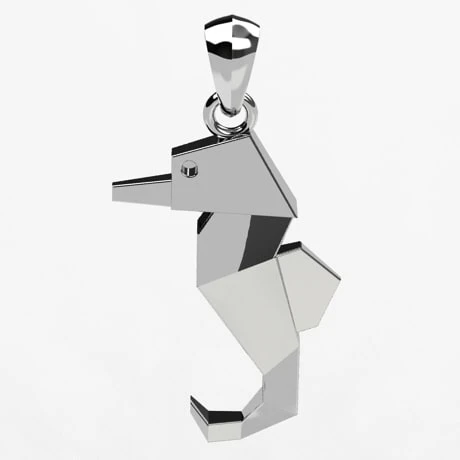 Pendentif Hippocampe En Or 5 Pendentif Hippocampe En Or – Image 3