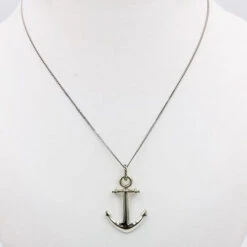 Pendentif Ancre De Marine 21 Pendentif Ancre De Marine -Vivalatina Boutiqe pendentif ancre de marine or blanc 18 carats 1